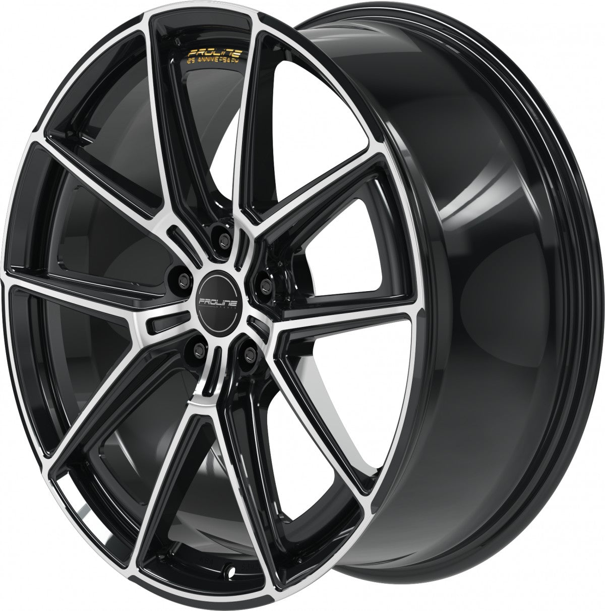 Proline PF25 forged black polished 10.5x20 ET40 - LK5/112 ML57.1