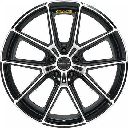 Proline PF25 forged black polished 10.5x20 ET40 - LK5/112 ML66.5