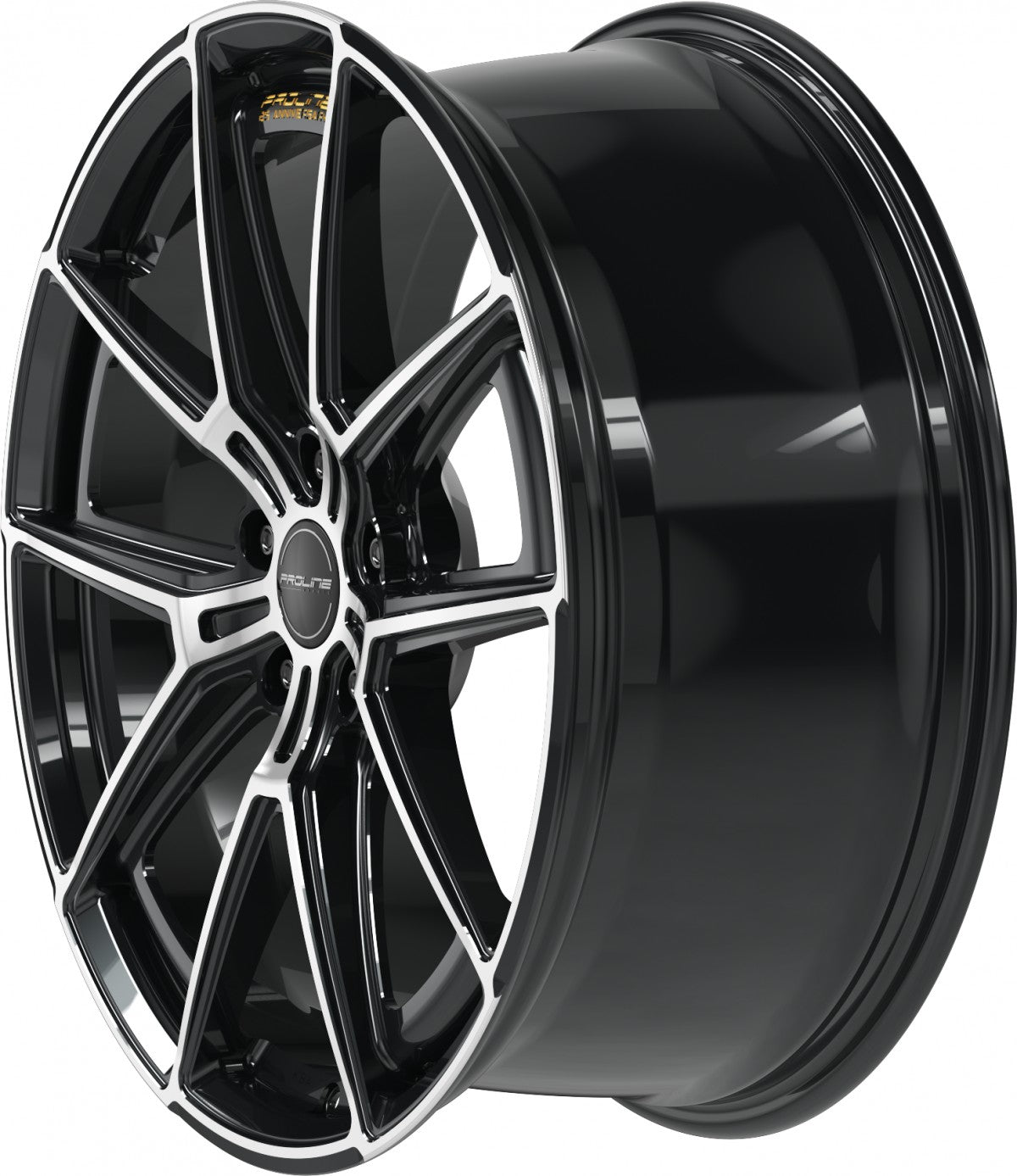 Proline PF25 forged black polished 10.5x20 ET40 - LK5/112 ML66.5