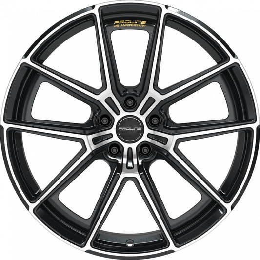 Proline PF25 forged black polished 10.5x20 ET50 - LK5/112 ML57.1