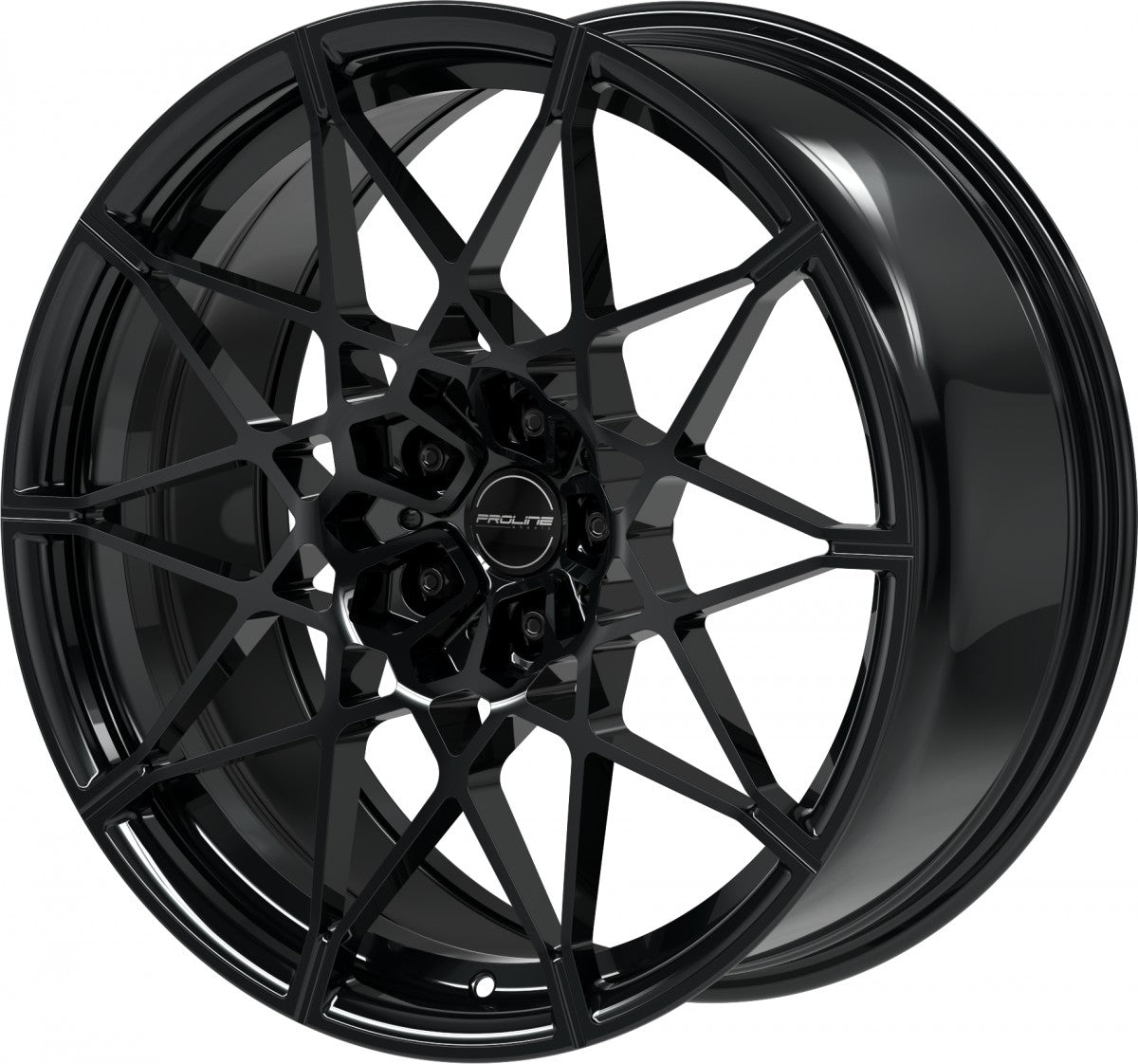 Proline PFM forged black glossy 9.5x20 ET22 - LK5/112 ML66.5