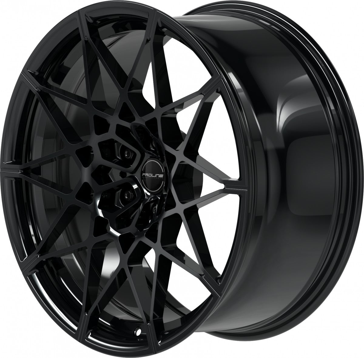 Proline PFM forged black glossy 9.5x20 ET22 - LK5/112 ML66.5