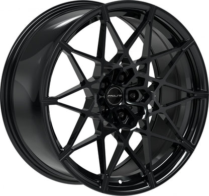 Proline PFM forged black glossy 10.5x20 ET28 - LK5/112 ML66.5