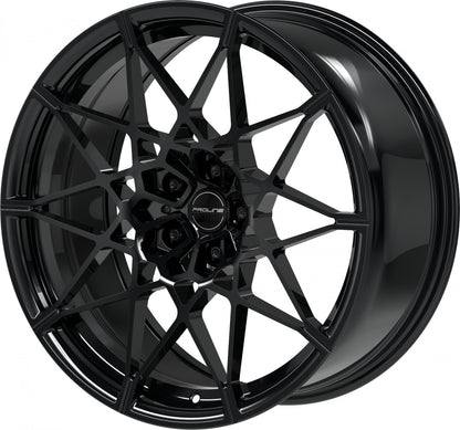 Proline PFM forged black glossy 10.5x20 ET28 - LK5/112 ML66.5