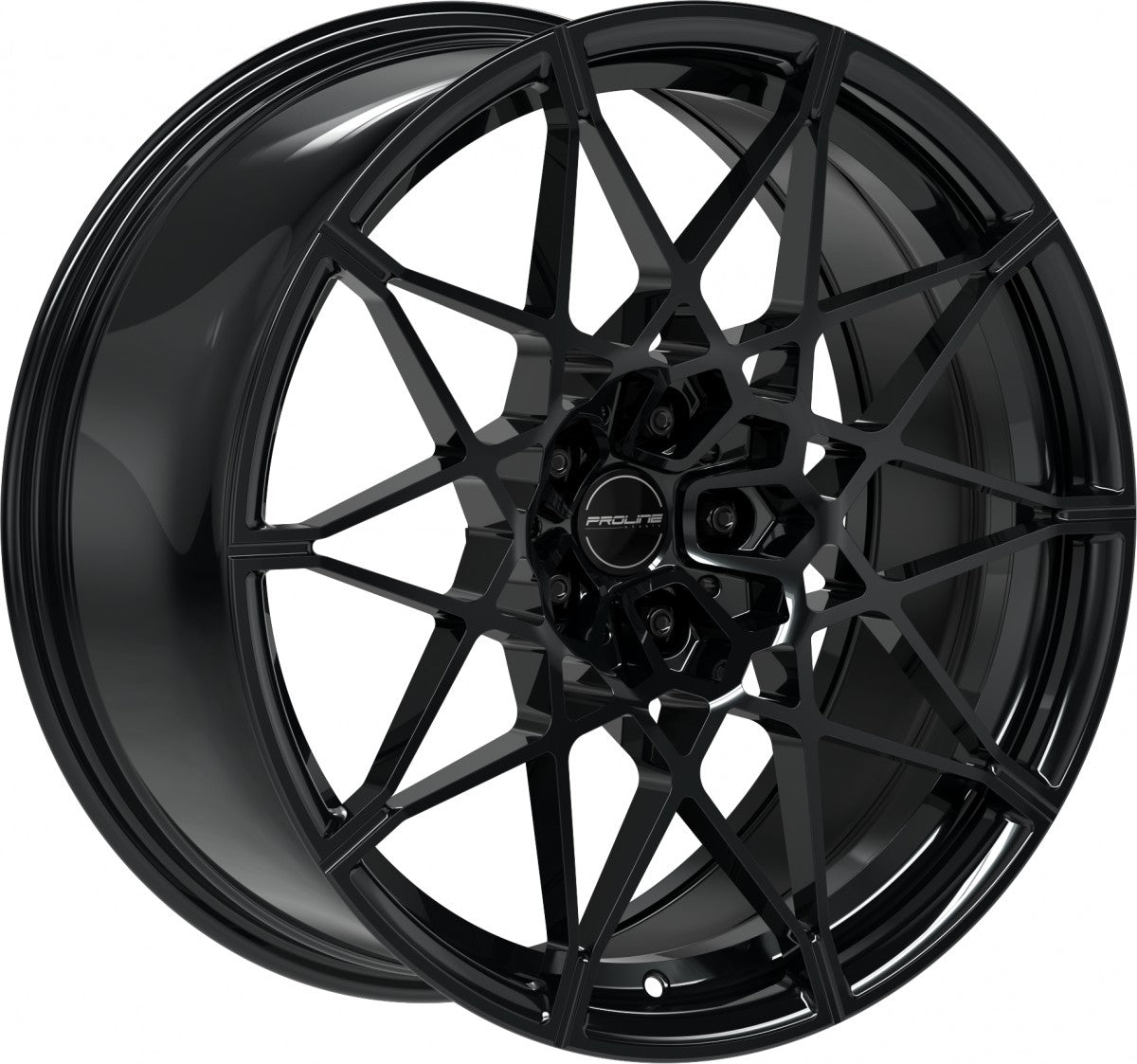 Proline PFM forged black glossy 10.5x21 ET20 - LK5/112 ML66.5