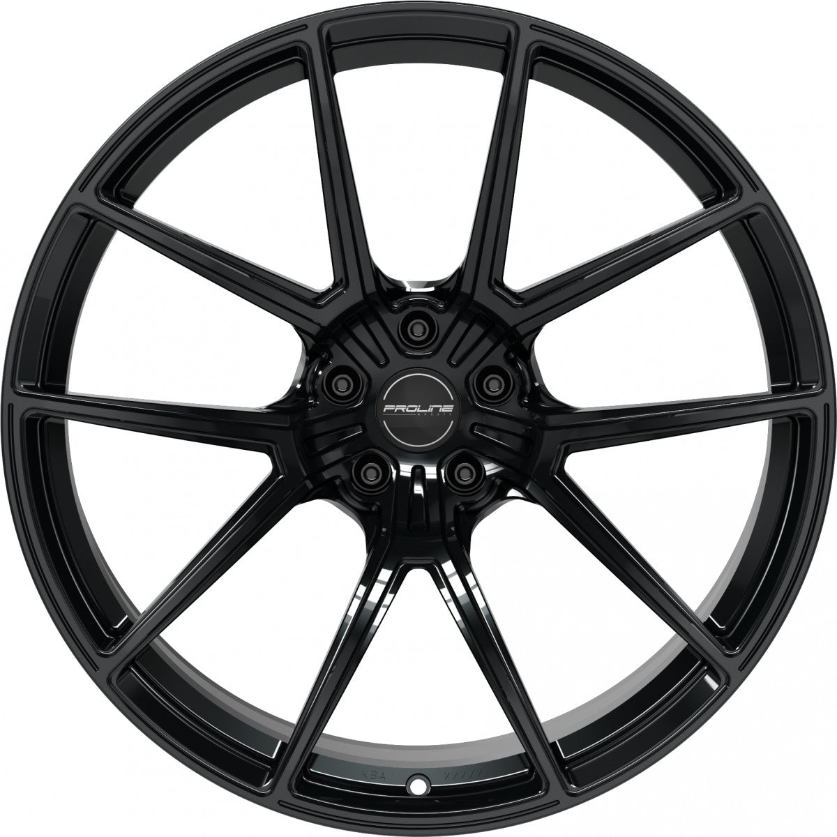Proline PFR forged black glossy 10.5x21 ET19 - LK5/112 ML66.5