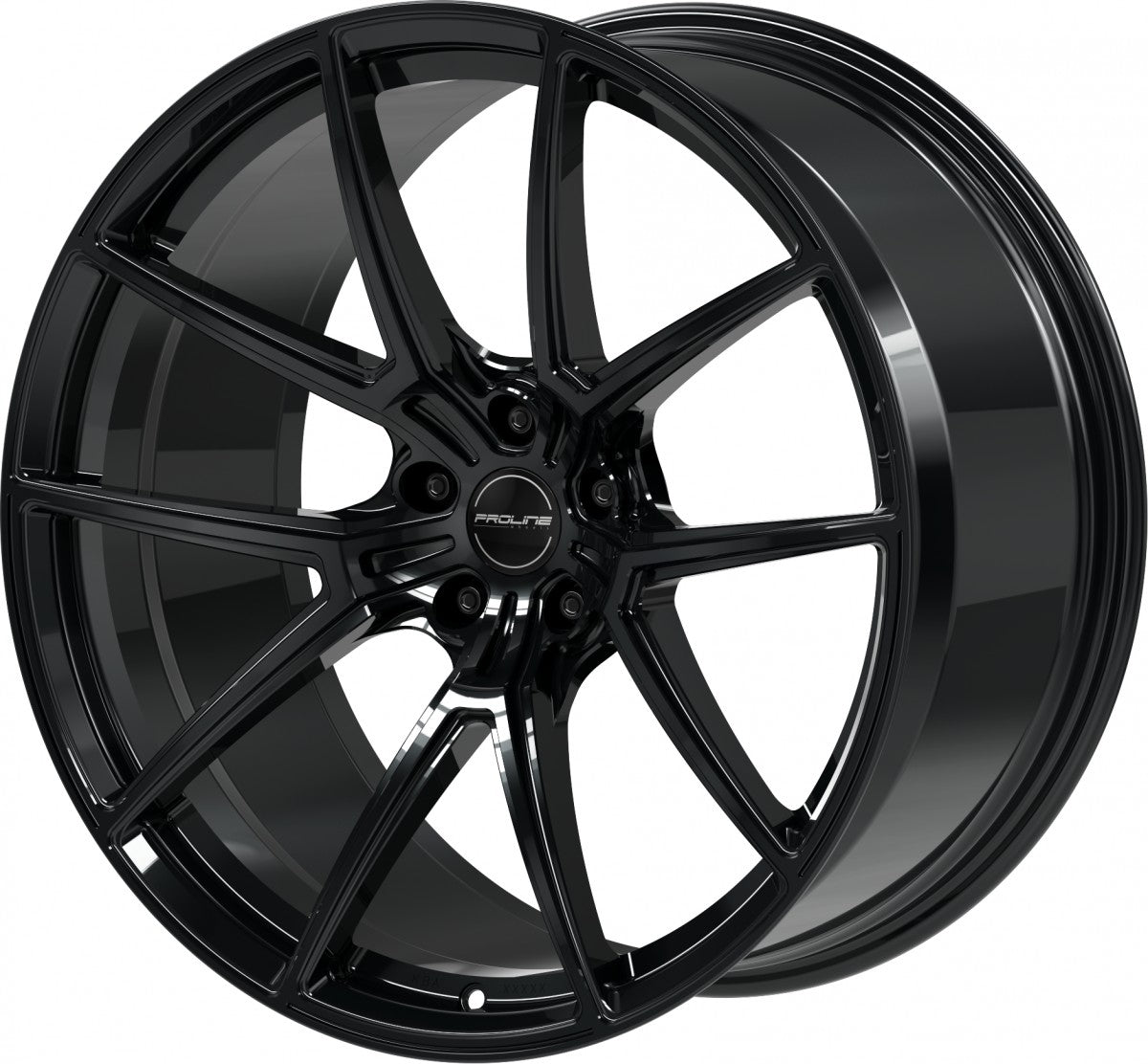 Proline PFR forged black glossy 10.5x21 ET19 - LK5/112 ML66.5