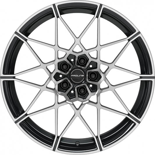 Proline PFM forged black polished 9.5x20 ET22 - LK5/112 ML66.5