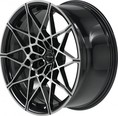Proline PFM forged black polished 9.5x20 ET22 - LK5/112 ML66.5