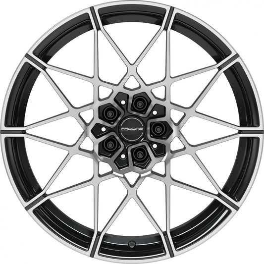 Proline PFM forged black polished 9.5x20 ET28 - LK5/112 ML66.5