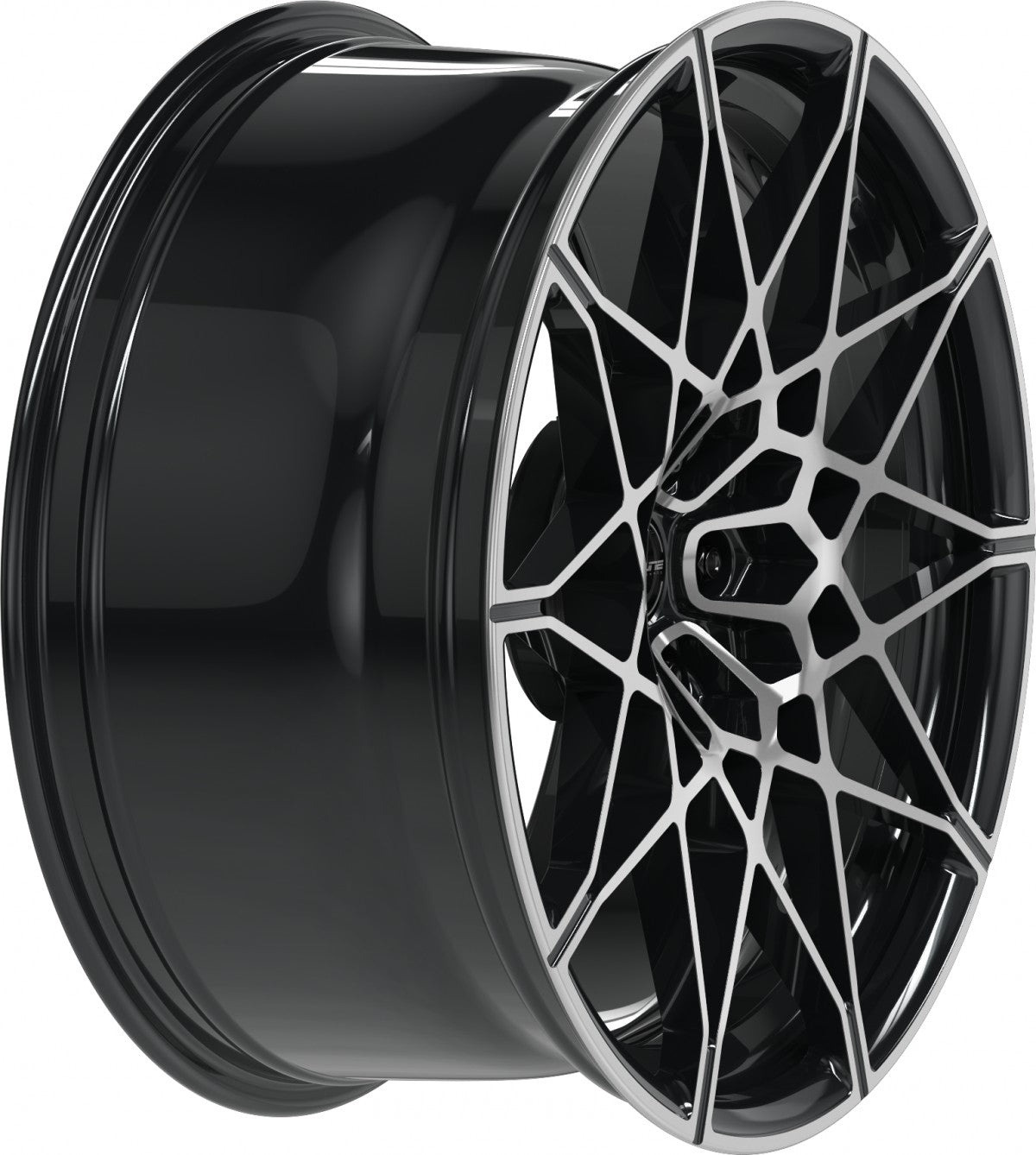 Proline PFM forged black polished 9.5x20 ET28 - LK5/112 ML66.5