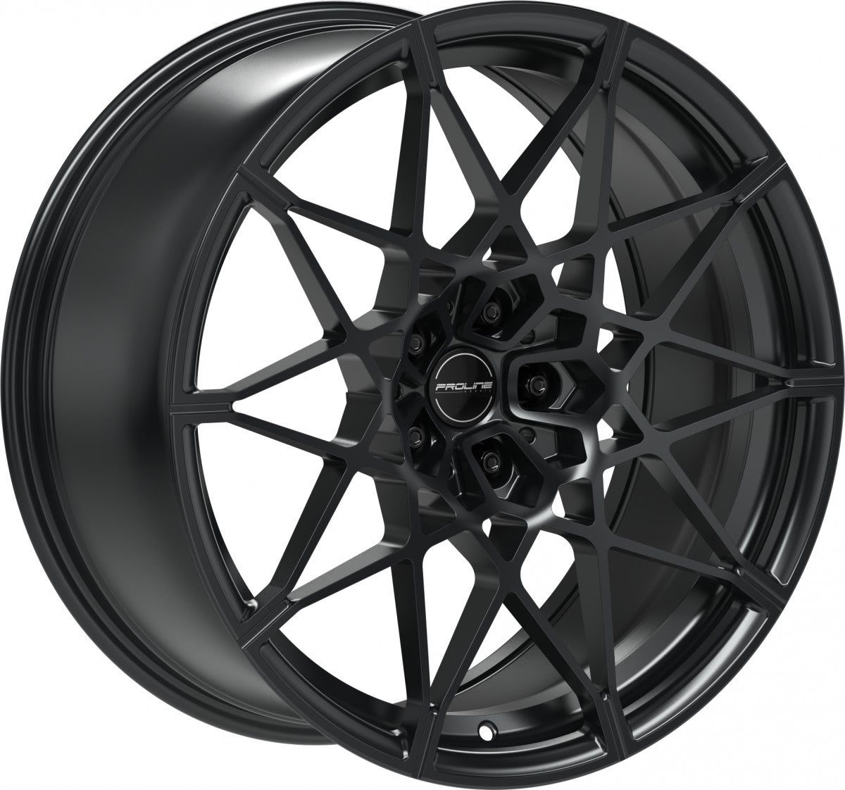Proline PFM forged black matt 9.5x20 ET22 - LK5/112 ML66.5