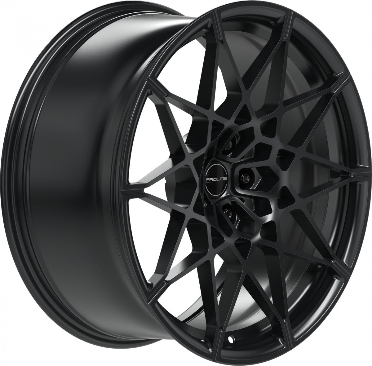 Proline PFM forged black matt 9.5x20 ET22 - LK5/112 ML66.5