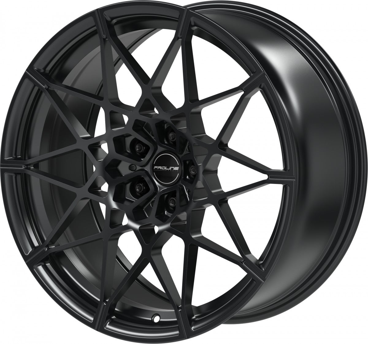 Proline PFM forged black matt 9.5x20 ET28 - LK5/112 ML66.5
