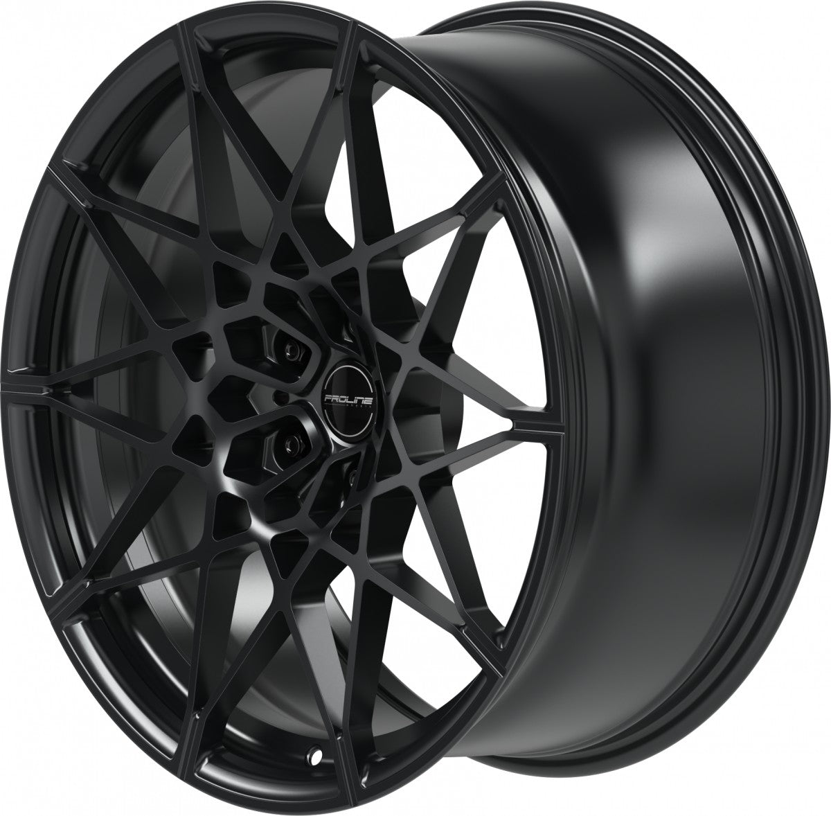 Proline PFM forged black matt 9.5x20 ET28 - LK5/112 ML66.5