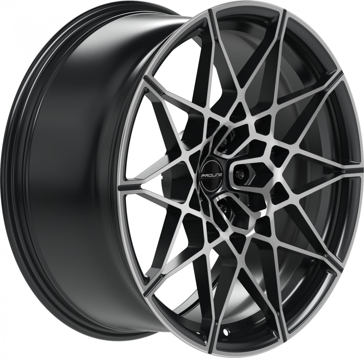 Proline PFM forged black matt polished 9.5x20 ET28 - LK5/112 ML66.5