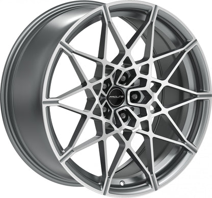 Proline PFM forged matt grey polished 9.5x20 ET22 - LK5/112 ML66.5