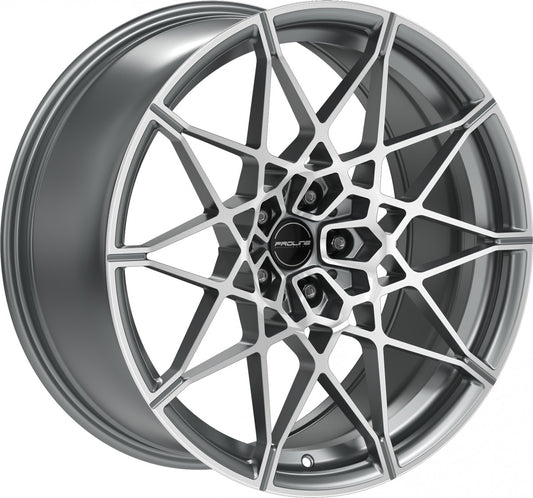 Proline PFM forged matt grey polished 9.5x20 ET28 - LK5/112 ML66.5