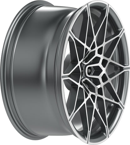 Proline PFM forged matt grey polished 9.5x20 ET28 - LK5/112 ML66.5