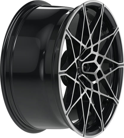 Proline PFM forged black polished 10.5x20 ET28 - LK5/112 ML66.5