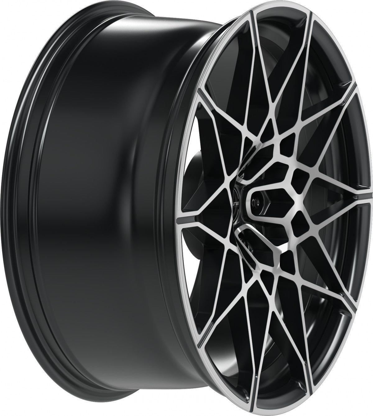 Proline PFM forged black matt polished 10.5x20 ET28 - LK5/112 ML66.5