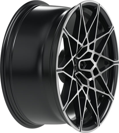Proline PFM forged black matt polished 10.5x20 ET28 - LK5/112 ML66.5