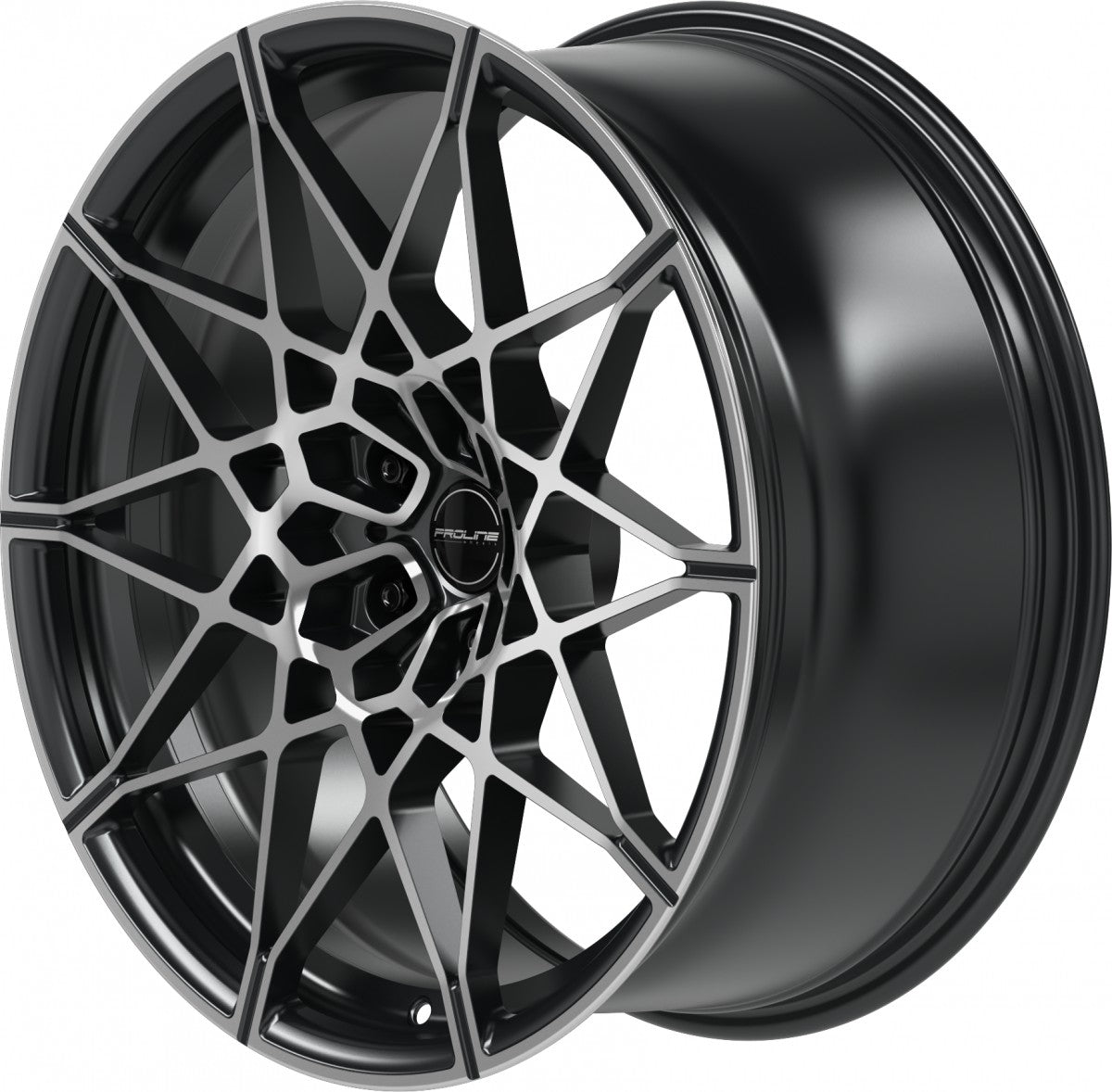 Proline PFM forged black matt polished 10.5x20 ET28 - LK5/112 ML66.5