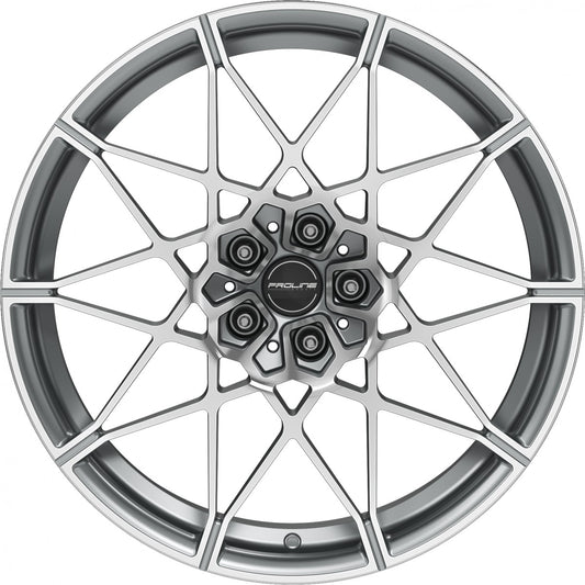 Proline PFM forged matt grey polished 10.5x20 ET28 - LK5/112 ML66.5
