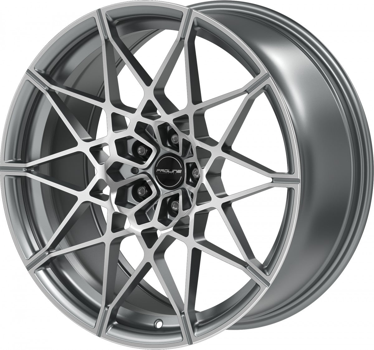 Proline PFM forged matt grey polished 10.5x20 ET28 - LK5/112 ML66.5
