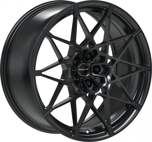 Proline PFM forged black matt 10.5x21 ET20 - LK5/112 ML66.5