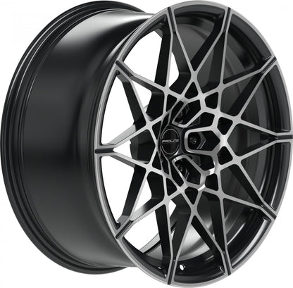 Proline PFM forged black matt polished 10.5x21 ET20 - LK5/112 ML66.5