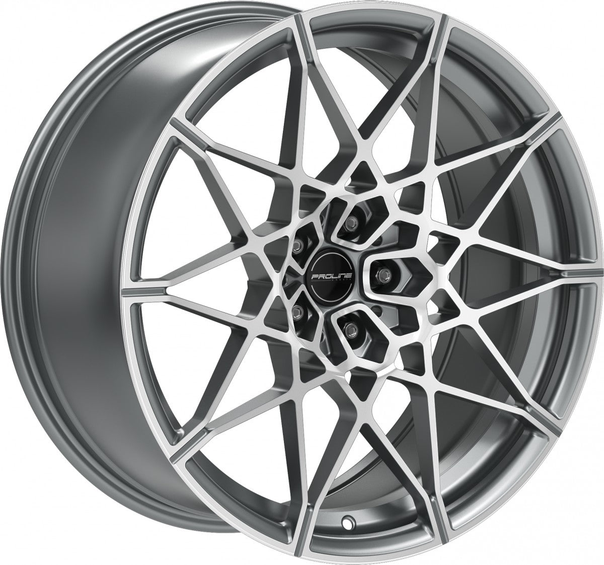 Proline PFM forged matt grey polished 10.5x21 ET20 - LK5/112 ML66.5