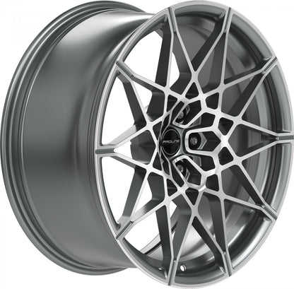 Proline PFM forged matt grey polished 10.5x21 ET20 - LK5/112 ML66.5
