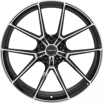 Proline PFR forged black polished 10.5x21 ET19 - LK5/112 ML66.5