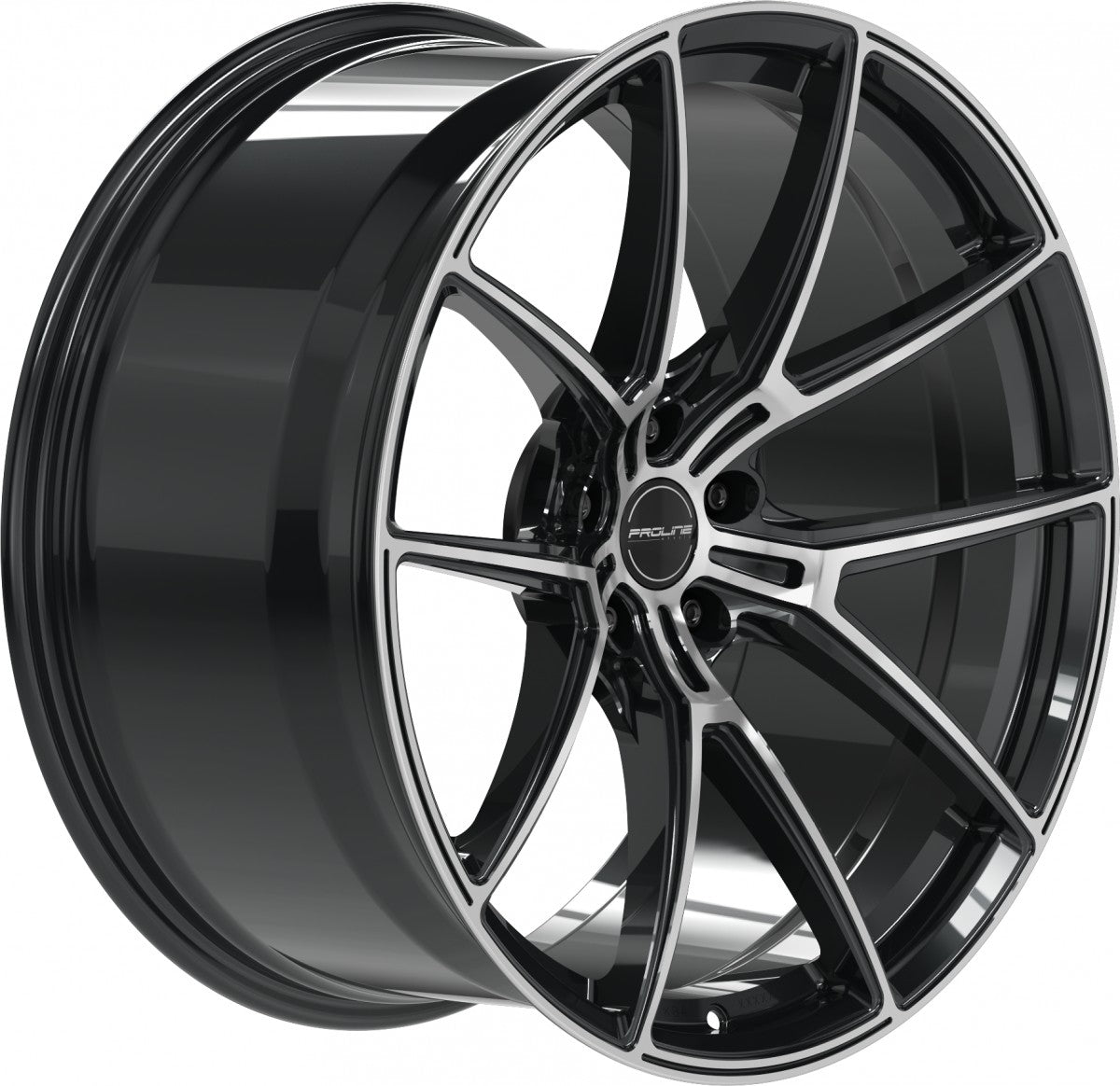 Proline PFR forged black polished 10.5x21 ET19 - LK5/112 ML66.5