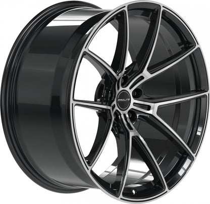 Proline PFR forged black polished 10.5x21 ET19 - LK5/112 ML66.5