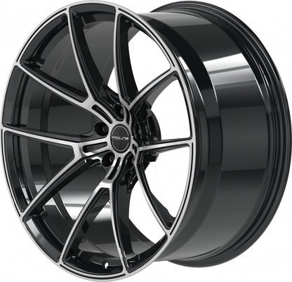 Proline PFR forged black polished 10.5x21 ET19 - LK5/112 ML66.5