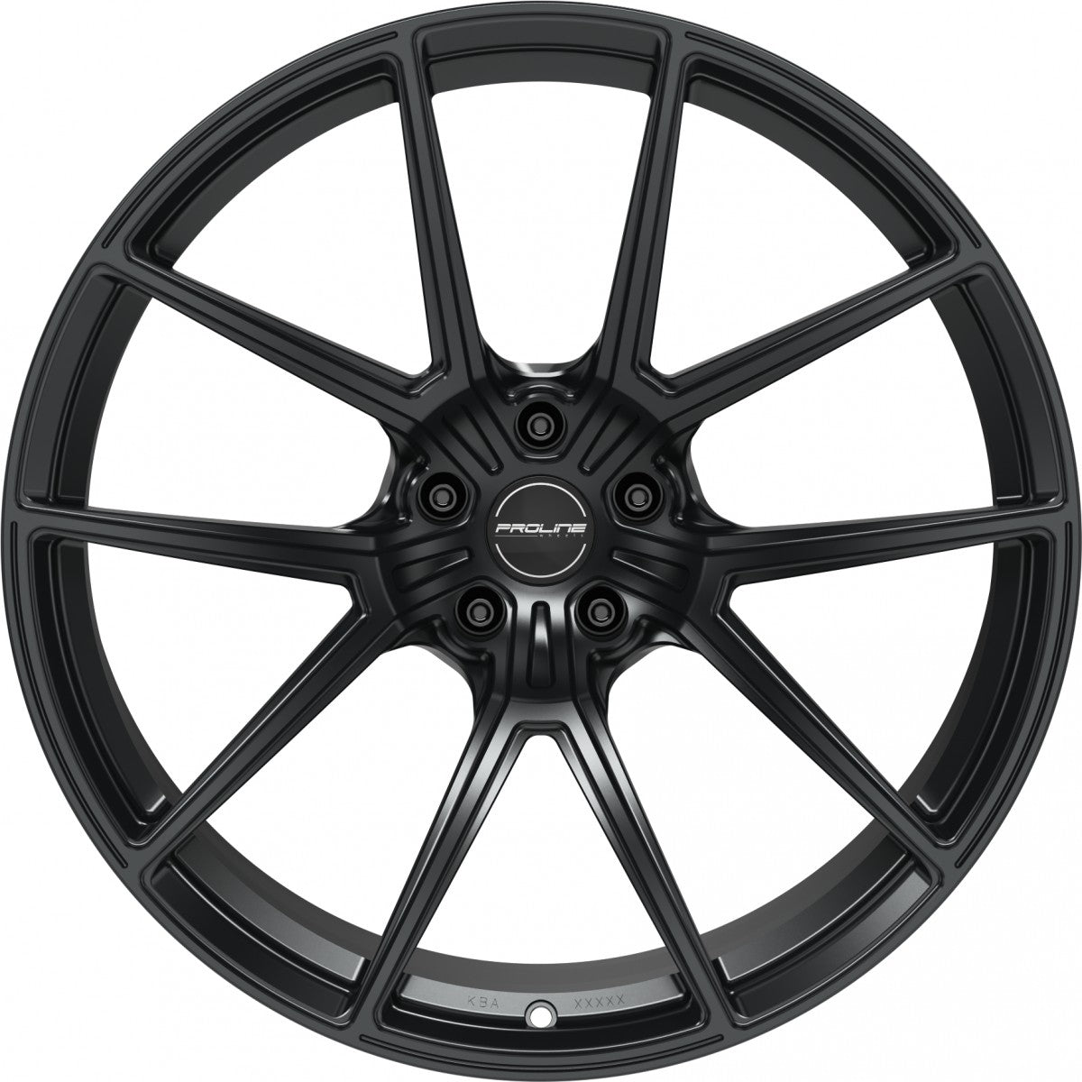 Proline PFR forged black matt 10.5x21 ET19 - LK5/112 ML66.5