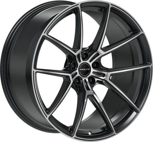 Proline PFR forged black matt polished Alufelge 10.5x21 Zoll ET19 LK 5x112 ML66.5