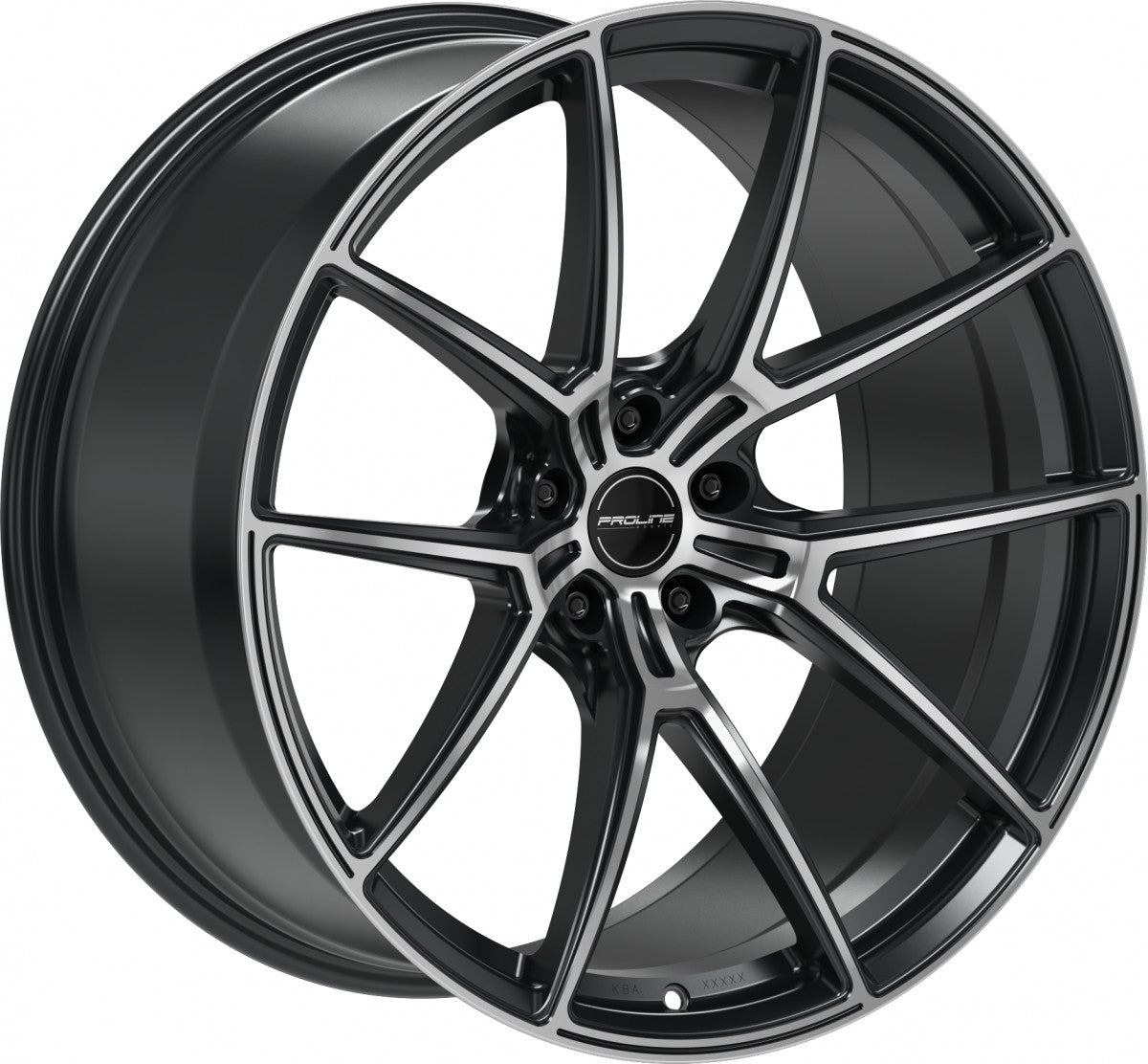 Proline PFR forged black matt polished 10.5x21 ET19 - LK5/112 ML66.5