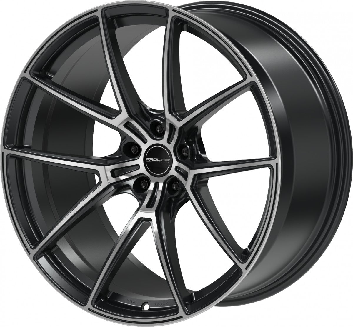 Proline PFR forged black matt polished 10.5x21 ET19 - LK5/112 ML66.5
