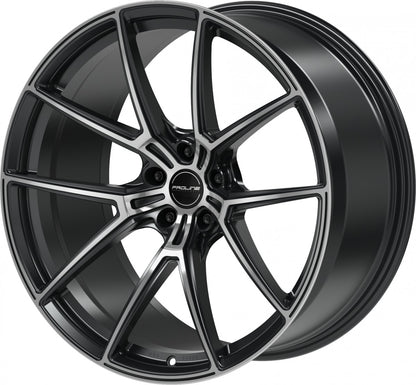 Proline PFR forged black matt polished 10.5x21 ET19 - LK5/112 ML66.5