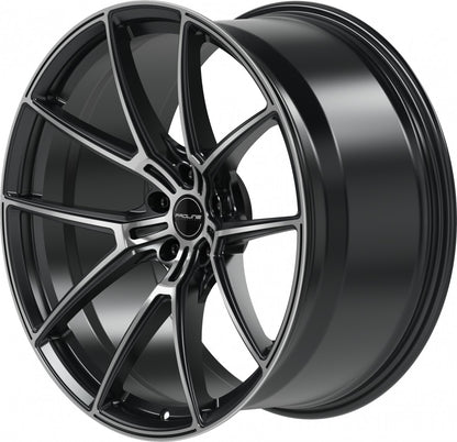 Proline PFR forged black matt polished 10.5x21 ET19 - LK5/112 ML66.5