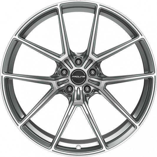 Proline PFR forged matt grey polished Alufelge 10.5x21 Zoll ET19 LK 5x112 ML66.5