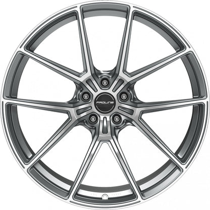 Proline PFR forged matt grey polished 10.5x21 ET19 - LK5/112 ML66.5
