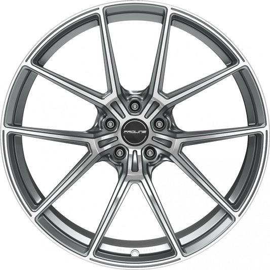 Proline PFR forged matt grey polished 10.5x21 ET19 - LK5/112 ML66.5