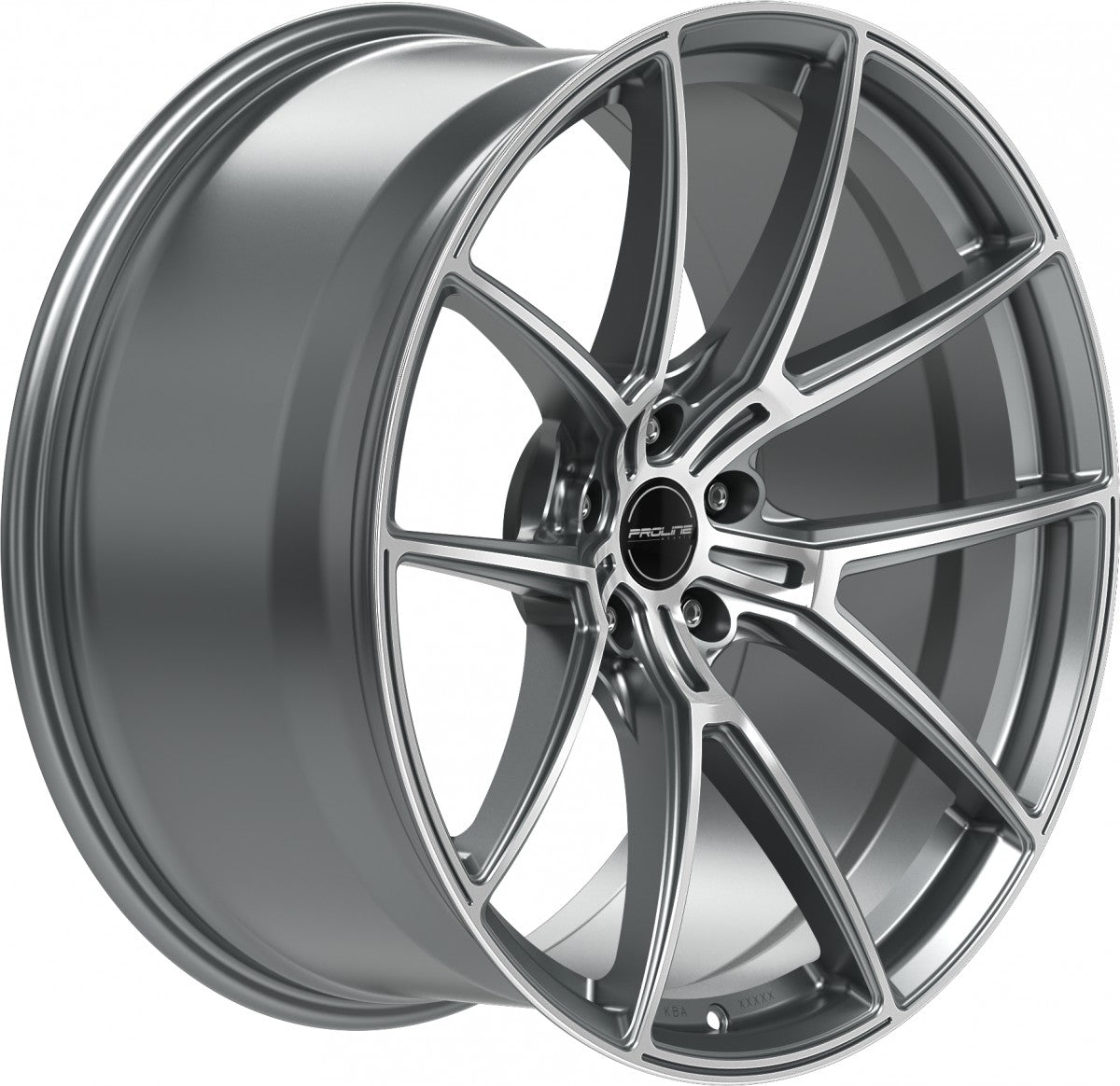 Proline PFR forged matt grey polished 10.5x21 ET19 - LK5/112 ML66.5