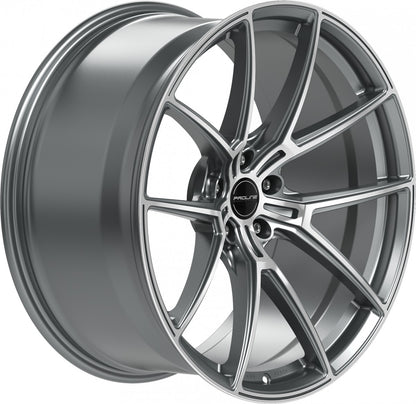 Proline PFR forged matt grey polished 10.5x21 ET19 - LK5/112 ML66.5