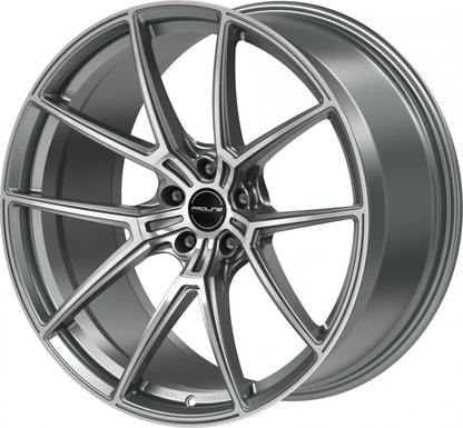 Proline PFR forged matt grey polished 10.5x21 ET19 - LK5/112 ML66.5