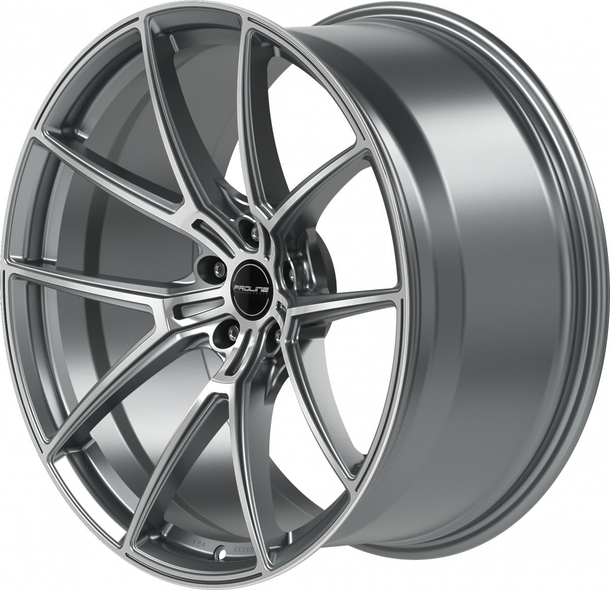 Proline PFR forged matt grey polished 10.5x21 ET19 - LK5/112 ML66.5